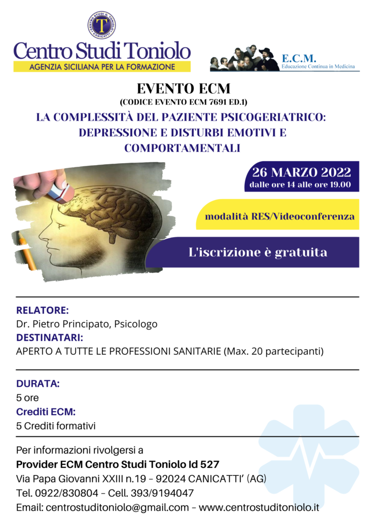 Scopri di più sull'articolo EVENTO ECM (modalità RES/videoconferenza) – 26 MARZO 2022