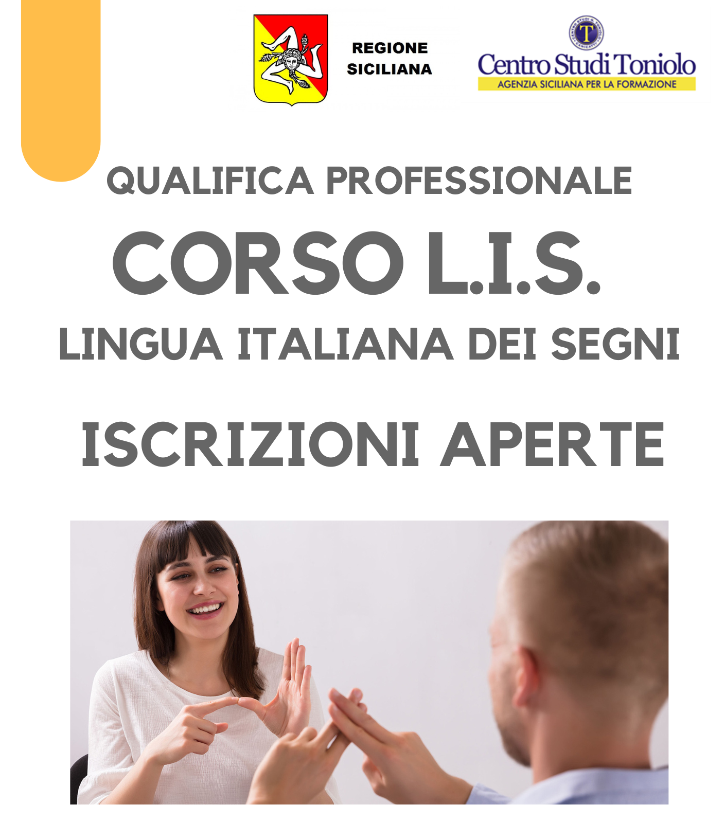 QUALIFICA PROFESSIONALE CORSO L.I.S. (Lingua Italiana dei Segni)