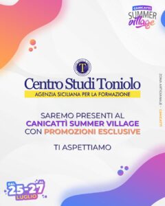 Scopri di più sull'articolo Il Centro Studi Toniolo al Canicattì Summer Festival 2025