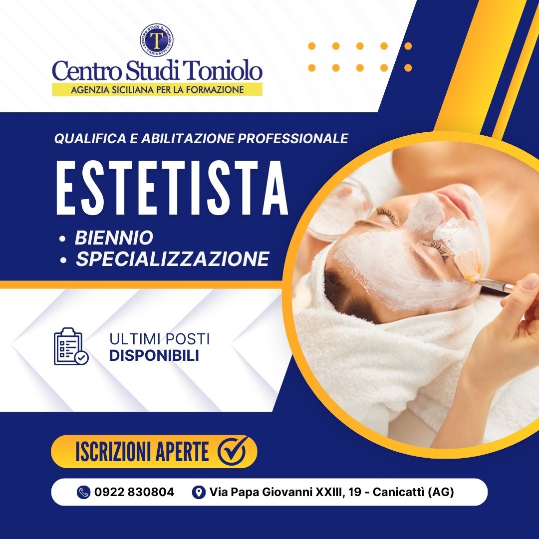 Iscrizioni aperte al Corso di Operatore del Benessere – Estetista (Biennio + 3° anno)