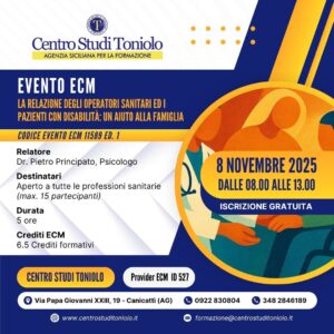 Scopri di più sull'articolo Evento ECM 6 Novembre 2025