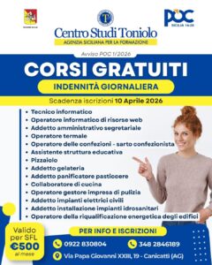 Scopri di pi&ugrave; sull'articolo Corsi Gratuiti in Sicilia 2026: al via l&rsquo;Avviso POC 1/2026 per il rafforzamento dell&rsquo;occupabilit&agrave;