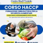 Iscrizioni aperte al corso HACCP online: formazione obbligatoria per il settore alimentare