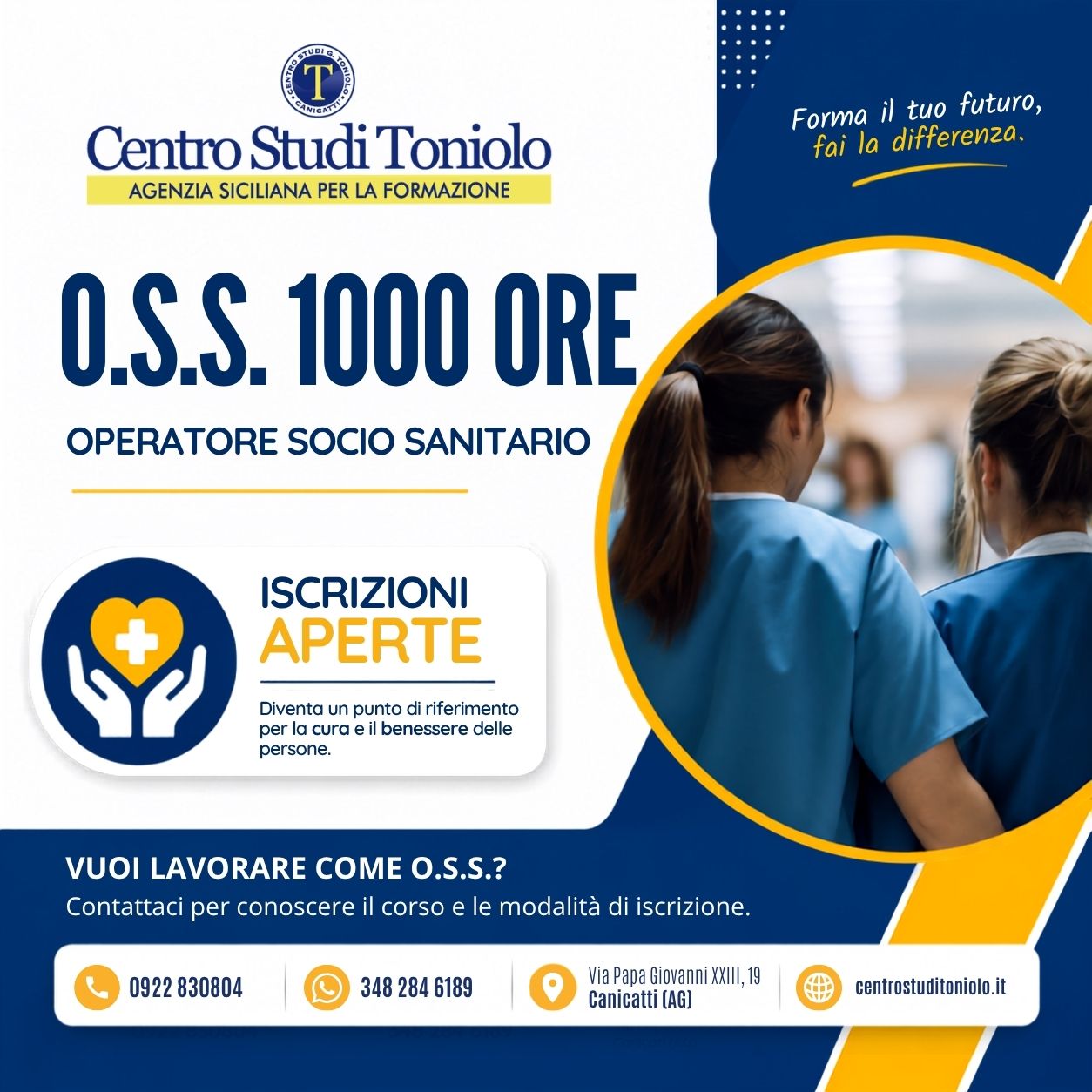 Corso OSS 1000 Ore a Canicatt&igrave;: Operatore Socio Sanitario